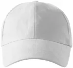 6-panelowa czapka z daszkiem, biały