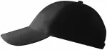 6-panelowa czapka z daszkiem, czarny