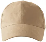 6-panelowa czapka z daszkiem, piaszczysty
