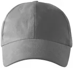 6-panelowa czapka z daszkiem, stare srebro