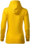 Damska bluza z kapturem bez zamka, żółty