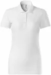 Damska dopasowana koszulka polo, biały