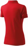 Damska elegancka koszulka polo, czerwony