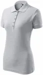 Damska elegancka koszulka polo, jasnoszary marmur Damska elegancka koszulka polo, jasnoszary marmur