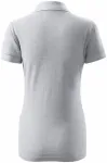 Damska elegancka koszulka polo, jasnoszary marmur