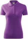 Damska elegancka koszulka polo, purpurowy