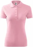 Damska elegancka koszulka polo, różowy