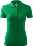 Damska elegancka koszulka polo, zielona trawa