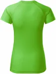Damska koszulka do uprawiania sportu, zielone jabłko