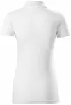 Damska koszulka polo slim fit, biały