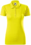 Damska koszulka polo slim fit, cytrynowo żółty