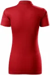 Damska koszulka polo slim fit, czerwony