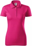 Damska koszulka polo slim fit, purpurowy