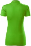 Damska koszulka polo slim fit, zielone jabłko