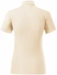 Damska koszulka polo z bawełny organicznej, migdałowy