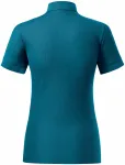 Damska koszulka polo z bawełny organicznej, petrol blue
