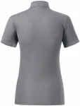 Damska koszulka polo z bawełny organicznej, stare srebro