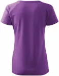 Damska koszulka slim fit z raglanowym rękawem, purpurowy
