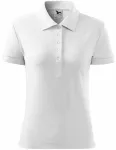 Damska prosta koszulka polo, biały