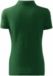 Damska prosta koszulka polo, butelkowa zieleń
