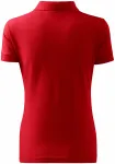 Damska prosta koszulka polo, czerwony