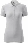 Damska prosta koszulka polo, jasnoszary marmur