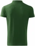 Elegancka męska koszulka polo, butelkowa zieleń