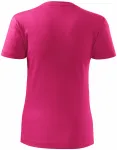 Klasyczna koszulka damska, purpurowy