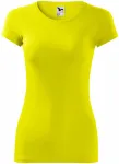 Koszulka damska slim-fit, cytrynowo żółty