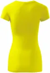 Koszulka damska slim-fit, cytrynowo żółty