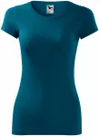 Koszulka damska slim-fit, petrol blue