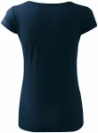 Koszulka damska z bardzo krótkimi rękawami, ciemny niebieski