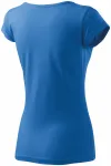 Koszulka damska z bardzo krótkimi rękawami, jasny niebieski