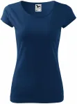Koszulka damska z bardzo krótkimi rękawami, midnight blue