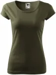 Koszulka damska z bardzo krótkimi rękawami, military