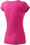 Koszulka damska z bardzo krótkimi rękawami, purpurowy