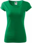 Koszulka damska z bardzo krótkimi rękawami, zielona trawa