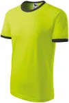 Koszulka kontrastowa unisex, limonkowy