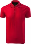Męska elegancka merceryzowana koszulka polo, formula red