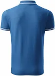 Męska koszulka polo w kontrastowym kolorze, jasny niebieski