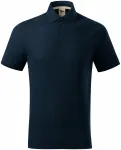Męska koszulka polo z bawełny organicznej, ciemny niebieski