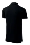 Męska koszulka polo z kontrastowymi detalami, czarny