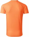 Męska koszulka sportowa, neonowa mandarynka