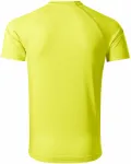 Męska koszulka sportowa, neonowy żółty