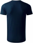 Męska koszulka z bawełny organicznej, ciemny niebieski