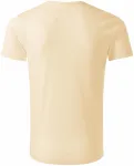 Męska koszulka z bawełny organicznej, migdałowy
