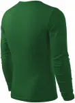 Męska koszulka z długim rękawem, butelkowa zieleń