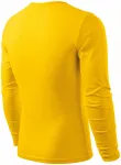 Męska koszulka z długim rękawem, żółty