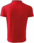 Męska luźna koszulka polo, czerwony