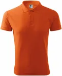 Męska luźna koszulka polo, pomarańczowy